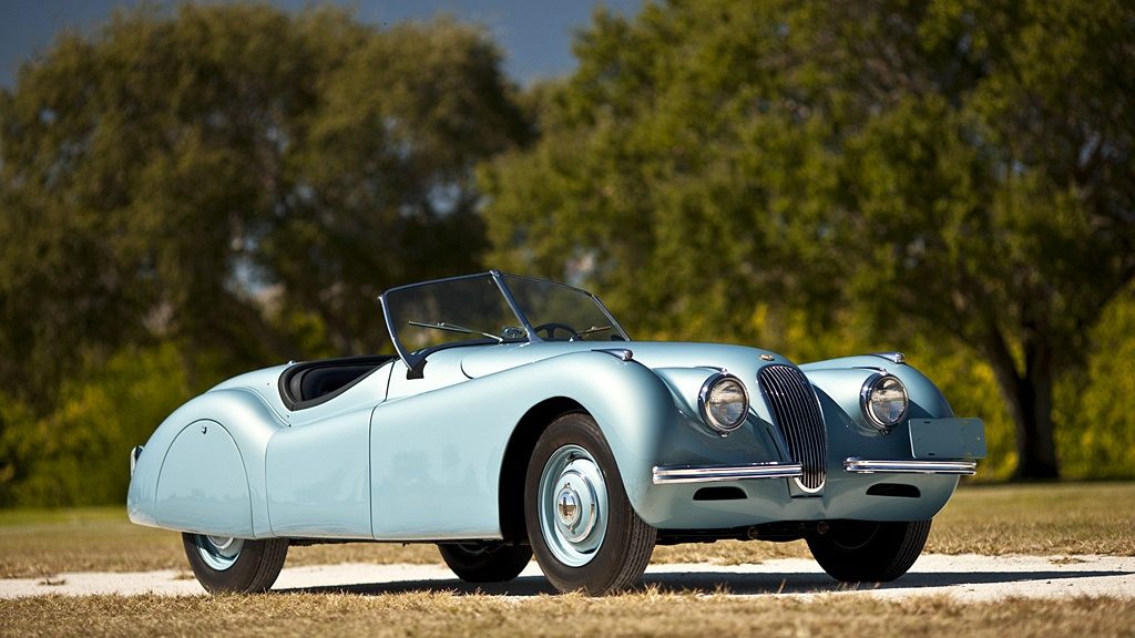 Click to Enlarge-Esc to Close myimgs/ArtDecoCars1937-60/1948 Jaguar XK120 Alloy Roadster1.jpg